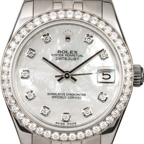 Rolex Date-just 31MM White MOP ...