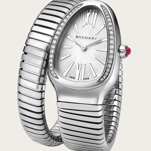 Serpenti Tubogas Steel & Silver Dial With ...