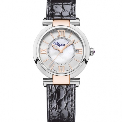 Imperiale 29MM Leather Strap MOP Watch 