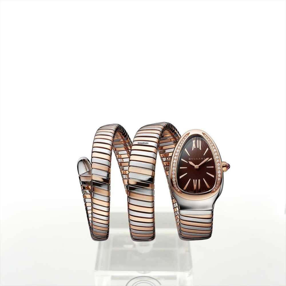 Serpenti Tubogas Double Spiral Gold/Steel 