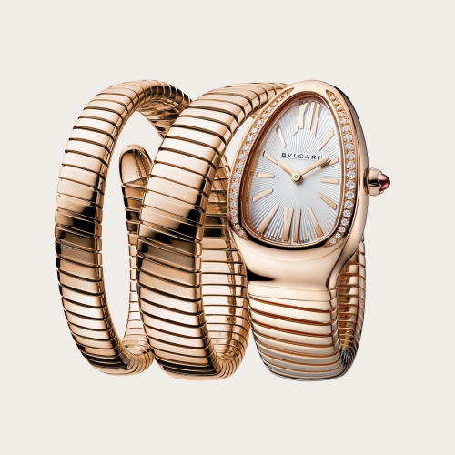 Serpenti Tubogas Double Spiral Pink Gold & ...
