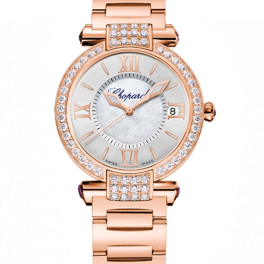 Imperiale 36MM Pink Gold Diamond Case MOP ...